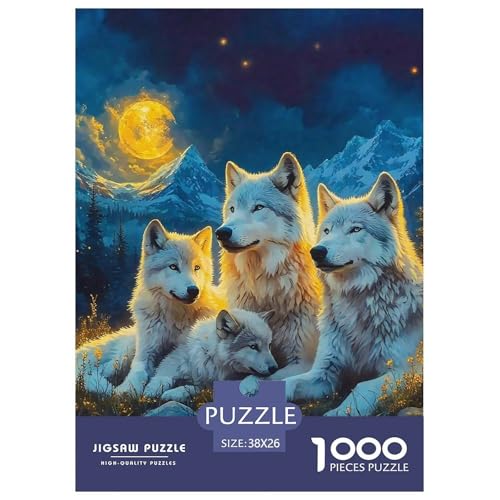 Puzzles Wolf1000 Teile Erwachsene Animal Theme Klassische Home Dekoration Für Erwachsene Und Kinder Ab 14 Jahren 38x26cm Puzzles Wolf1000 Teile Erwachsene Animal Theme Klassische Home Dekoration Für Erwachsene Und Kinder Ab 14 Jahren 38x26cm von TZOVPCDFA