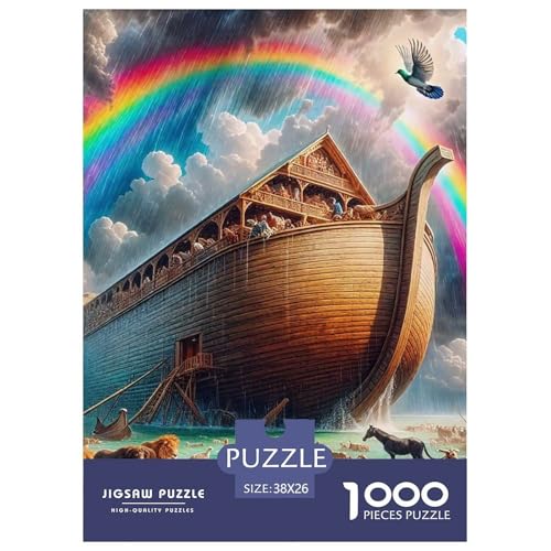 Rätsel Arche1000 Teile Erwachsene Rätsel Salvation Ship Klassische Geschenke Für Männer Und Damen Für Erwachsene Und Kinder Ab 14 Jahren 38x26cm/1000pcs von TZOVPCDFA