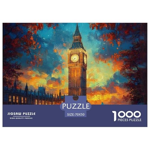 Rätsel Der Big Ben1000 Teile Erwachsene Great Architecture Klassische Dekorieren Sie Puzzles Für Erwachsene Und Kinder Ab 14 Jahren 70x50cm von TZOVPCDFA