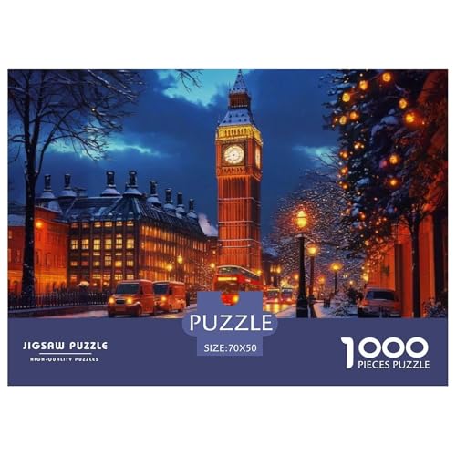 Rätsel Der Big Ben1000 Teile Erwachsene Rätsel Great Architecture Impossible Puzzles Dekorieren Sie Puzzles Für Erwachsene Und Kinder Ab 14 Jahren 70x50cm/1000pcs von TZOVPCDFA