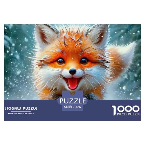 Rätsel Fox1000 Teile Erwachsene Animal Theme Impossible Home Dekoration Für Erwachsene Und Kinder Ab 14 Jahren 38x26cm Rätsel Fox1000 Teile Erwachsene Animal Theme Impossible Home Dekoration Für Erwachsene Und Kinder Ab 14 Jahren 38x26cm von TZOVPCDFA
