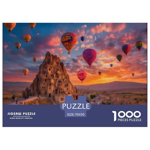 Rätsel Heißluftballon1000 Teile Erwachsene Rätsel Beautiful Scenery Impossible Puzzles Dekorieren Sie Puzzles Für Erwachsene Und Kinder 70x50cm/1000pcs von TZOVPCDFA