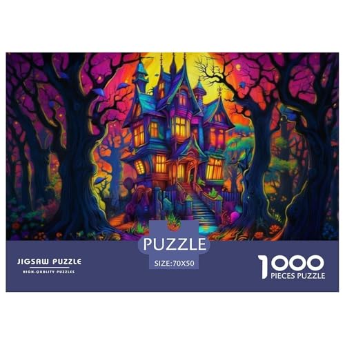 Rätsel Horror Schloss1000 Teile Puzzles Erwachsene Rätsel Halloween Impossible Puzzles Home Dekoration Für Erwachsene Und Kinder 70x50cm/1000pcs Rätsel Horror Schloss1000 Teile Puzzles Erwachsene Rätsel Halloween Impossible Puzzles Home Dekoration Für Erwachsene Und Kinder 70x50cm/1000pcs von TZOVPCDFA