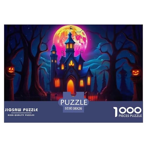 Rätsel Kürbis Schloss1000 Teile Erwachsene Halloween Klassische Rätsel Home Dekoration Für Erwachsene Und Kinder 38x26cm Rätsel Kürbis Schloss1000 Teile Erwachsene Halloween Klassische Rätsel Home Dekoration Für Erwachsene Und Kinder 38x26cm von TZOVPCDFA