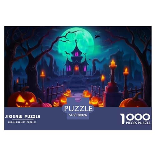 Rätsel Kürbis Schloss1000 Teile Erwachsene Halloween Klassische Rätsel Home Dekoration Für Erwachsene Und Kinder Ab 14 Jahren 38x26cm Rätsel Kürbis Schloss1000 Teile Erwachsene Halloween Klassische Rätsel Home Dekoration Für Erwachsene Und Kinder Ab 14 Jahren 38x26cm von TZOVPCDFA