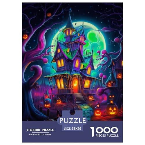 Rätsel Kürbis Schloss1000 Teile Erwachsene Halloween Klassische Rätsel Home Dekoration Für Erwachsene Und Kinder Ab 14 Jahren 38x26cm Rätsel Kürbis Schloss1000 Teile Erwachsene Halloween Klassische Rätsel Home Dekoration Für Erwachsene Und Kinder Ab 14 Jahren 38x26cm von TZOVPCDFA