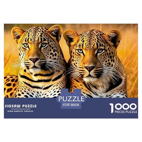 Rätsel Leopard1000 Teile Puzzles Erwachsene Rätsel Wildlife Theme Geschicklichkeitsspiel Für Die Ganze Familie Geschenke Für Männer Und Damen Für Erwachsene Und Kinder Ab 14 Jahren 38x26cm/1000pcs von TZOVPCDFA