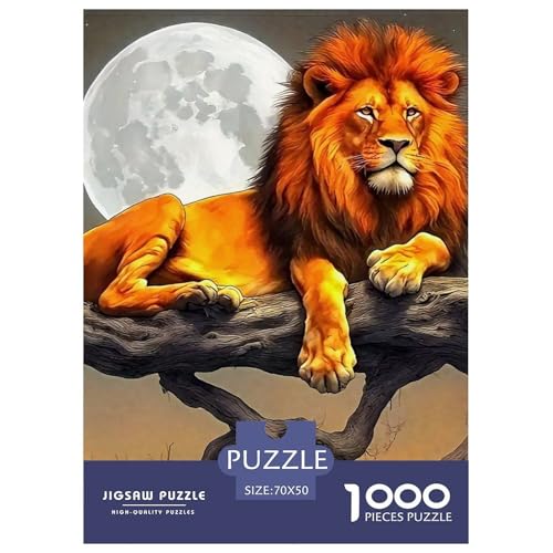 Rätsel Löwen1000 Teile Erwachsene Wildlife Theme Klassische Geschenke Für Männer Und Damen Für Erwachsene Und Kinder Ab 14 Jahren 70x50cm von TZOVPCDFA