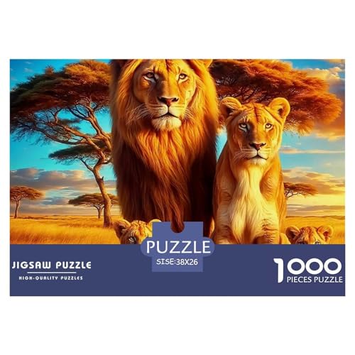 Rätsel Löwen1000 Teile Erwachsene Wildlife Theme Klassische Home Dekoration Für Erwachsene Und Kinder Ab 14 Jahren 38x26cm Rätsel Löwen1000 Teile Erwachsene Wildlife Theme Klassische Home Dekoration Für Erwachsene Und Kinder Ab 14 Jahren 38x26cm von TZOVPCDFA