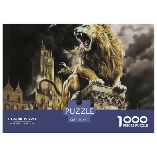 Rätsel Löwen1000 Teile Puzzles Erwachsene Wildlife Theme Klassische Dekorieren Sie Für Erwachsene Und Kinder Ab 14 Jahren 70x50cm von TZOVPCDFA