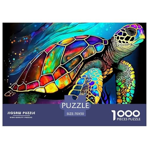 Rätsel Meeresschildkröte1000 Teile Puzzles Erwachsene Marine Animal Series Geschicklichkeitsspiel Für Die Ganze Familie Geschenke Für Männer Und Damen Für Erwachsene Und Kinder Ab 14 Jahren 70x50cm von TZOVPCDFA