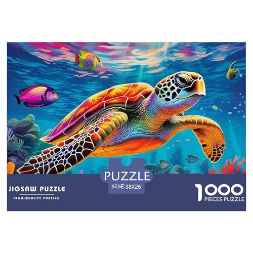 Rätsel MeeresschildkrötePuzzle 1000 Teile Erwachsene Rätsel Marine Animal Series Impossible Puzzles Dekorieren Sie Puzzles Für Erwachsene Und Kinder Ab 14 Jahren 38x26cm/1000pcs von TZOVPCDFA