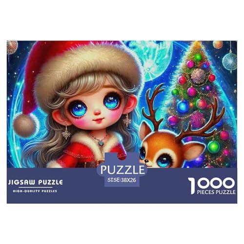 Rätsel Niedliche kleine Hirsch1000 Teile Erwachsene Christmas Klassische Rätsel Dekorieren Sie Für Erwachsene Und Kinder 38x26cm von TZOVPCDFA