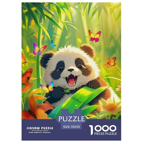 Rätsel Panda1000 Teile Erwachsene Cute Animals Klassische Home Dekoration Für Erwachsene Und Kinder Ab 14 Jahren 70x50cm von TZOVPCDFA