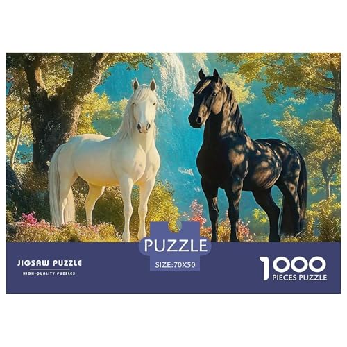 Rätsel Pferd1000 Teile Erwachsene Beautiful Steed Klassische Home Dekoration Für Erwachsene Und Kinder Ab 14 Jahren 70x50cm Rätsel Pferd1000 Teile Erwachsene Beautiful Steed Klassische Home Dekoration Für Erwachsene Und Kinder Ab 14 Jahren 70x50cm von TZOVPCDFA