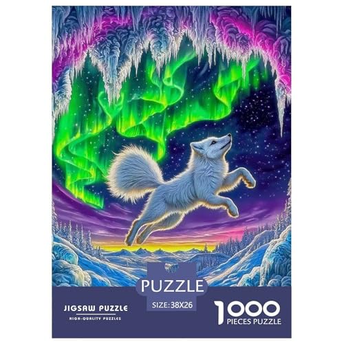 Rätsel Schneefochs1000 Teile Erwachsene Animal Theme Klassische Home Dekoration Für Erwachsene Und Kinder Ab 14 Jahren 38x26cm von TZOVPCDFA