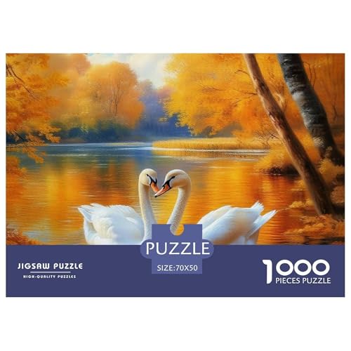 Rätsel Schwan1000 Teile Erwachsene Animal Theme Klassische Home Dekoration Für Erwachsene Und Kinder Ab 14 Jahren 70x50cm Rätsel Schwan1000 Teile Erwachsene Animal Theme Klassische Home Dekoration Für Erwachsene Und Kinder Ab 14 Jahren 70x50cm von TZOVPCDFA