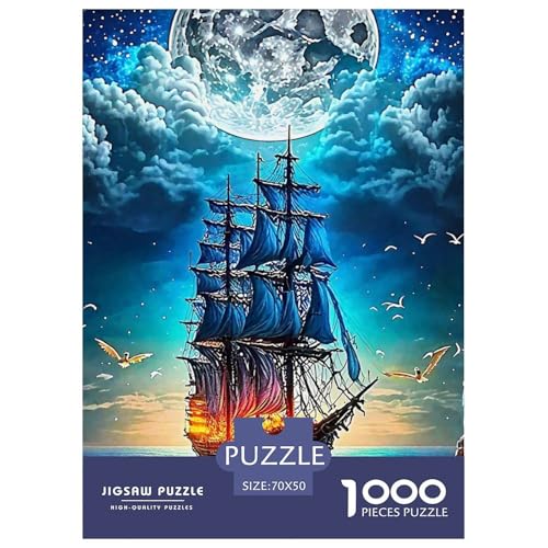 Rätsel Segelboot1000 Teile Erwachsene Nautical Theme Klassische Home Dekoration Für Erwachsene Und Kinder Ab 14 Jahren 70x50cm von TZOVPCDFA