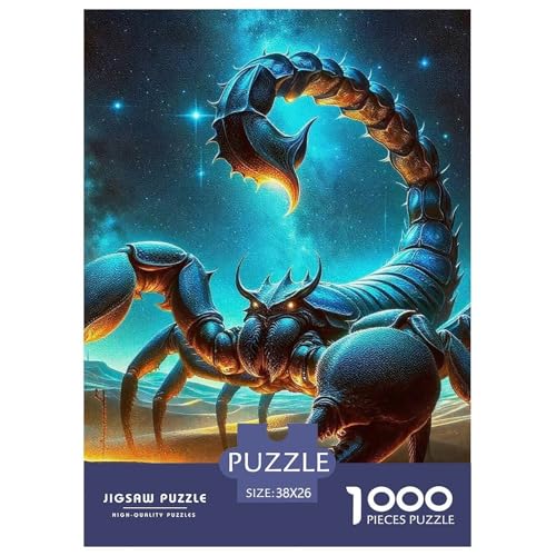 Rätsel Skorpion1000 Teile Erwachsene Animal Theme Klassische Home Dekoration Für Erwachsene Und Kinder Ab 14 Jahren 38x26cm von TZOVPCDFA