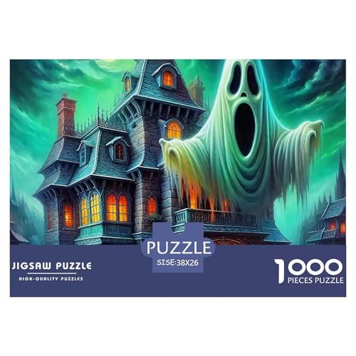 Rätsel Spooky Schloss1000 Teile Erwachsene Halloween Klassische Rätsel Home Dekoration Für Erwachsene Und Kinder 38x26cm Rätsel Spooky Schloss1000 Teile Erwachsene Halloween Klassische Rätsel Home Dekoration Für Erwachsene Und Kinder 38x26cm von TZOVPCDFA