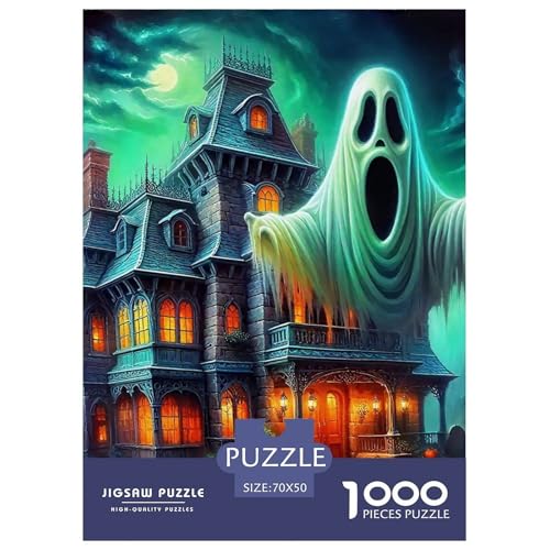 Rätsel Spooky Schloss1000 Teile Puzzles Erwachsene Rätsel Halloween Impossible Puzzles Home Dekoration Für Erwachsene Und Kinder 70x50cm/1000pcs Rätsel Spooky Schloss1000 Teile Puzzles Erwachsene Rätsel Halloween Impossible Puzzles Home Dekoration Für Erwachsene Und Kinder 70x50cm/1000pcs von TZOVPCDFA