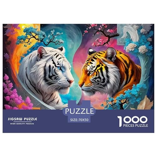 Rätsel Tiger1000 Teile Erwachsene Animal Theme Klassische Rätsel Dekorieren Sie Für Erwachsene Und Kinder Ab 14 Jahren 70x50cm Rätsel Tiger1000 Teile Erwachsene Animal Theme Klassische Rätsel Dekorieren Sie Für Erwachsene Und Kinder Ab 14 Jahren 70x50cm von TZOVPCDFA
