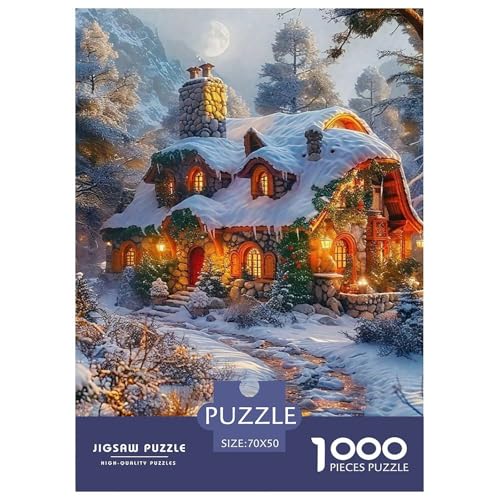 Rätsel Winterhütte1000 Teile Erwachsene Scenic Theme Klassische Rätsel Dekorieren Sie Für Erwachsene Und Kinder Ab 14 Jahren 70x50cm Rätsel Winterhütte1000 Teile Erwachsene Scenic Theme Klassische Rätsel Dekorieren Sie Für Erwachsene Und Kinder Ab 14 Jahren 70x50cm von TZOVPCDFA