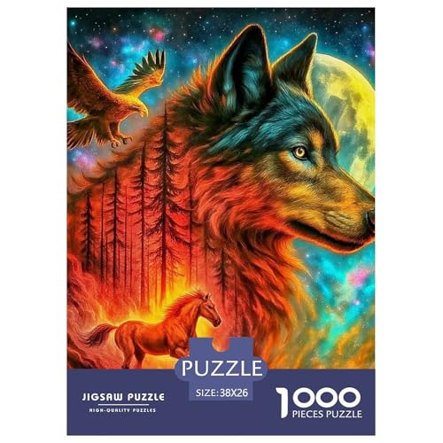 Rätsel Wolf1000 Teile Erwachsene Animal Theme Impossible Puzzles Dekorieren Sie Puzzles Für Erwachsene Und Kinder Ab 14 Jahren 38x26cm Rätsel Wolf1000 Teile Erwachsene Animal Theme Impossible Puzzles Dekorieren Sie Puzzles Für Erwachsene Und Kinder Ab 14 Jahren 38x26cm von TZOVPCDFA
