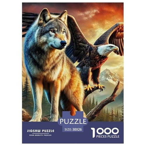 Rätsel Wolf1000 Teile Erwachsene Animal Theme Klassische Home Dekoration Für Erwachsene Und Kinder Ab 14 Jahren 38x26cm Rätsel Wolf1000 Teile Erwachsene Animal Theme Klassische Home Dekoration Für Erwachsene Und Kinder Ab 14 Jahren 38x26cm von TZOVPCDFA