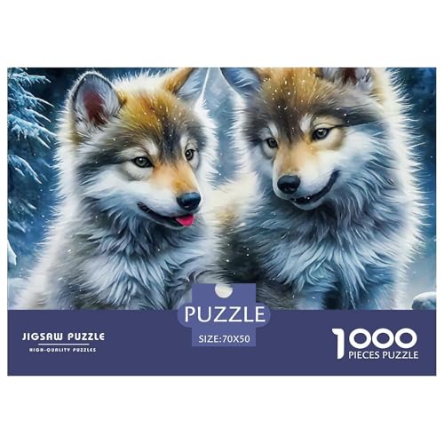 Rätsel Wolf1000 Teile Erwachsene Animal Theme Klassische Home Dekoration Für Erwachsene Und Kinder Ab 14 Jahren 70x50cm Rätsel Wolf1000 Teile Erwachsene Animal Theme Klassische Home Dekoration Für Erwachsene Und Kinder Ab 14 Jahren 70x50cm von TZOVPCDFA
