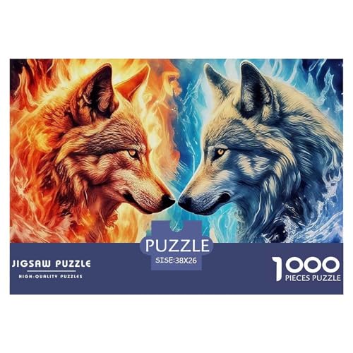 Rätsel Wolf1000 Teile Erwachsene Rätsel Animal Theme Impossible Puzzles Dekorieren Sie Puzzles Für Erwachsene Und Kinder 38x26cm/1000pcs von TZOVPCDFA
