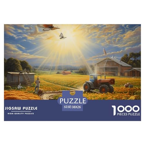 Ranches – Puzzle 1000 Teile, Geschicklichkeitsspiel Für Die Ganze Familie, Buntes Legespiel, Erwachsenenpuzzle Ab 14 Jahren（Rural Scenery） 38x26cm/1000pcs von TZOVPCDFA