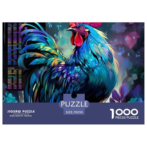 Roosters– Colorful Paintings – Lustiges Puzzle – Puzzle Für Erwachsene – 100% Recycelter Karton – 1000 Teile 70x50cm/1000pcs Roosters– Colorful Paintings – Lustiges Puzzle – Puzzle Für Erwachsene – 100% Recycelter Karton – 1000 Teile 70x50cm/1000pcs von TZOVPCDFA