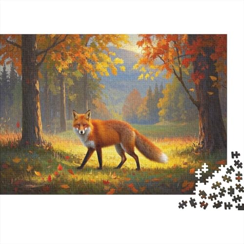 Roter Fuchs Puzzlesc 1000 Teile Puzzle Erwachsene UndKinder Ab Wildtiere Farbpuzzle Jigsaw Puzzle Für Die Ganze Familie Wohndekoration 1000pcs (75x50cm) von TZOVPCDFA