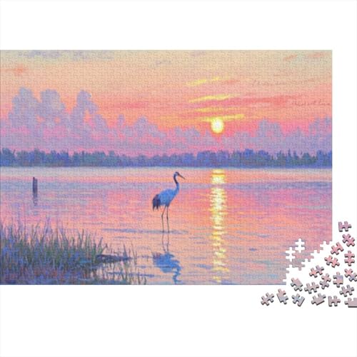 Rotkranich Puzzle 1000 Teile Puzzle Erwachsene UndKinder Ab Wildtiere Farbpuzzle Geschicklichkeitsspiel Für Die Ganze Familie WohndekoRatteion 1000pcs (75x50cm) von TZOVPCDFA