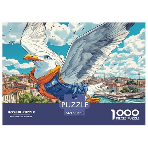 Seagull – Puzzle 1000 Teile, Geschicklichkeitsspiel Für Die Ganze Familie, Buntes Legespiel, Erwachsenenpuzzle Ab 14 Jahren（Wharf） 70x50cm/1000pcs von TZOVPCDFA