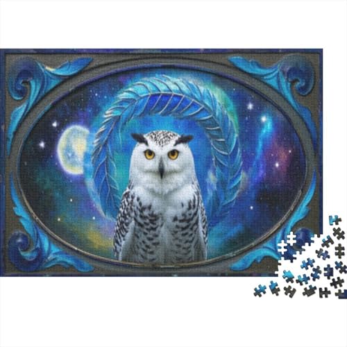 Snowy Eule Puzzle 1000 Teile Puzzles Erwachsene UndKinder Ab Fliegende Tiere Farbpuzzle Geschicklichkeitsspiel WohndekoRatteion 1000pcs (75x50cm) von TZOVPCDFA