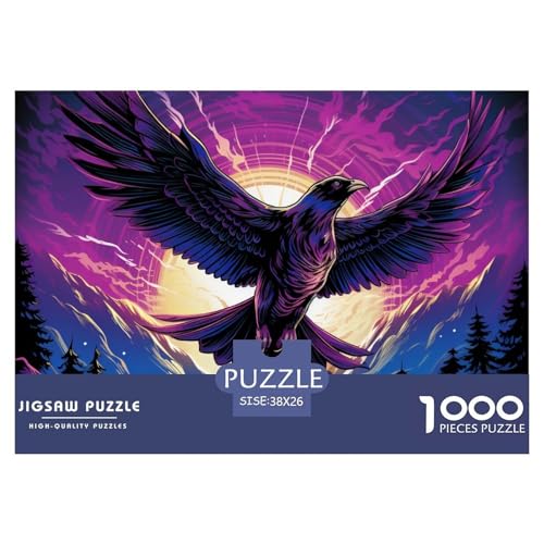 Soaring Adler– Puzzle 1000 Teile, Geschicklichkeitsspiel Für Die Ganze Familie, Buntes Legespiel, Erwachsenenpuzzle Ab 14 Jahren（VogelAnimals） 38x26cm/1000pcs von TZOVPCDFA