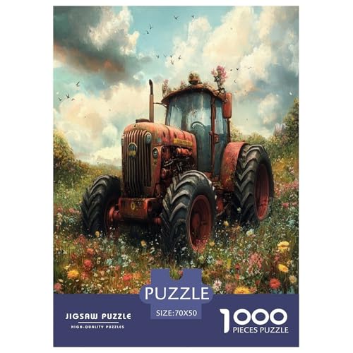 Traktor Puzzles 1000 Teile Schwer Puzzle Spielzeug Pädagogisches Spiel Impossible Herausforderungsspielzeug Für Erwachsene Und Kinder in Bewährter 70x50cm/1000pcs von TZOVPCDFA