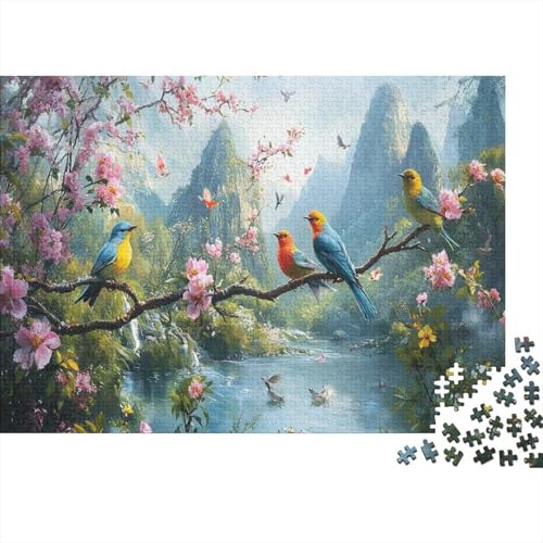 Vogel Puzzle 1000 Teile Pragser Puzzle Für Erwachsene High Mountain Bach Farbpuzzle Für Die Ganze Familie WohndekoRatteion 1000pcs (75x50cm) von TZOVPCDFA