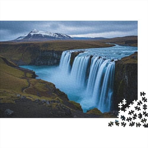 WasserfallPuzzles 1000 Teile Puzzle Puzzle Für Erwachsene Naturwunder Farbpuzzle Geschicklichkeitsspiel Für Die Ganze Familie WohndekoRatteion 1000pcs (75x50cm) von TZOVPCDFA