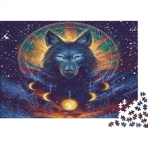 Wolf Puzzles1000 Teile, Puzzle Für Erwachsene, Geschicklichkeitsspiel Für Die Ganze Familie, Klassische Puzzle,Geburtstagsgeschenk Erwachsenen Puzzlespiel Puzzel 1000pcs (75x50cm) von TZOVPCDFA