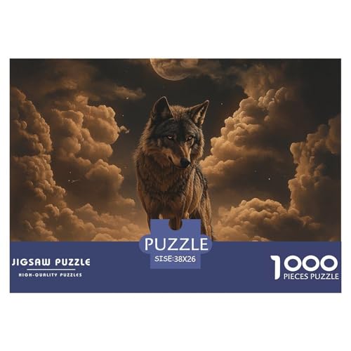WolfPuzzle 1000 Teile Für Erwachsene Kunst Puzzles 1000 Farbiges Wildlife Puzzle Für Kinder Ab 14 Jahren 38x26cm/1000pcs WolfPuzzle 1000 Teile Für Erwachsene Kunst Puzzles 1000 Farbiges Wildlife Puzzle Für Kinder Ab 14 Jahren 38x26cm/1000pcs von TZOVPCDFA