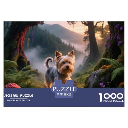 Yorkshire Terrier– Pet Hund– Lustiges Puzzle – Puzzle Für Erwachsene – 100% Recycelter Karton – 1000 Teile 38x26cm/1000pcs von TZOVPCDFA
