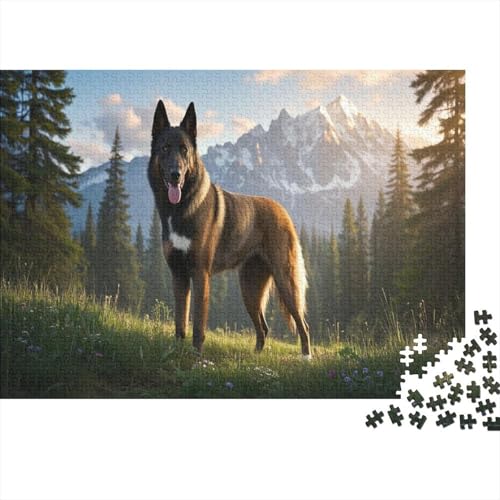 belgischer Malinois Puzzle 1000 Teile Puzzle Erwachsene UndKinder Ab Haustier Hund Farbpuzzle Jigsaw Puzzle Hat Sammelbedeutung Wohndekoration 1000pcs (75x50cm) von TZOVPCDFA