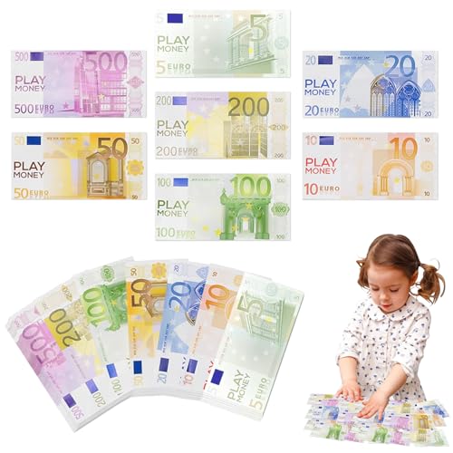 Prop Money Copy Money Spielgeld Scheine Kinder Kaufladen Rechengeld für Lern und Spielzwecke von TZQFROCE