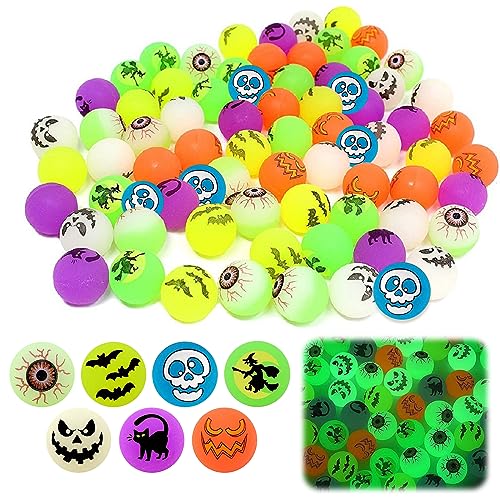 TZQFROCE 24 Stück Halloween Luminous Flummi Leuchtend Flummies Für Halloween Flummis Kindergeburtstag Gummibälle Ball für Kinder Geeignet Geburtstag Partys Halloween TZQFROCE 24 Stück Halloween Luminous Flummi Leuchtend Flummies Für Halloween Flummis Kindergeburtstag Gummibälle Ball für Kinder Geeignet Geburtstag Partys Halloween von TZQFROCE
