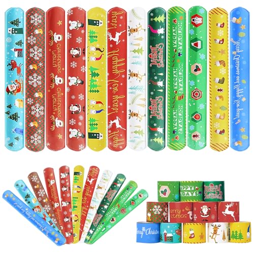 TZQFROCE 36 Stück Weihnachten Schnapparmband Weihnachten Snap Armbänder Kinder Klatscharmband Weihnachten Party Mitgebsel Kinder Schnapparmbänder für Kinder Weihnachten Party TZQFROCE 36 Stück Weihnachten Schnapparmband Weihnachten Snap Armbänder Kinder Klatscharmband Weihnachten Party Mitgebsel Kinder Schnapparmbänder für Kinder Weihnachten Party von TZQFROCE