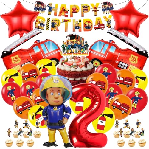 TZQFROCE Feuerwehr Geburtstag Deko 2 Jahre 52 Stück Feuerwehr Luftballon Deko 2 Jahre Junge Feuerwehr Folienballon Tortendeko Feuerwehr für Feuerwehr Geburtstag Deko 2 Jahre TZQFROCE Feuerwehr Geburtstag Deko 2 Jahre 52 Stück Feuerwehr Luftballon Deko 2 Jahre Junge Feuerwehr Folienballon Tortendeko Feuerwehr für Feuerwehr Geburtstag Deko 2 Jahre von TZQFROCE