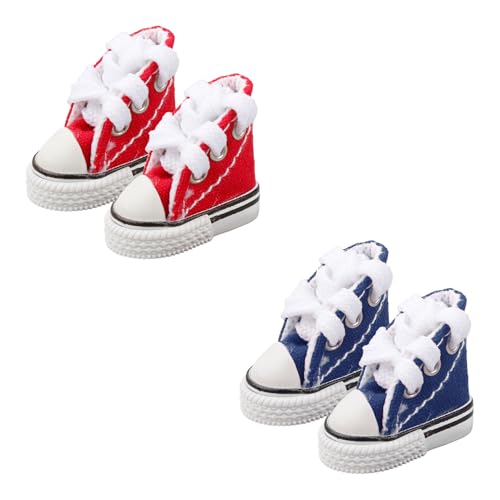 Tabanzhe Fingerschuhe, 2 Paar, Puppen-Leinen-Sneaker, Mini-Skateboard-Schuhe, Schnürschuhe, Puppen-Sneaker, rutschfeste Griffbrett-Schuhe für Kinder, Puppenkleidung, Zubehör, Donner-Tanz, Breakdance Tabanzhe Fingerschuhe, 2 Paar, Puppen-Leinen-Sneaker, Mini-Skateboard-Schuhe, Schnürschuhe, Puppen-Sneaker, rutschfeste Griffbrett-Schuhe für Kinder, Puppenkleidung, Zubehör, Donner-Tanz, Breakdance von Tabanzhe